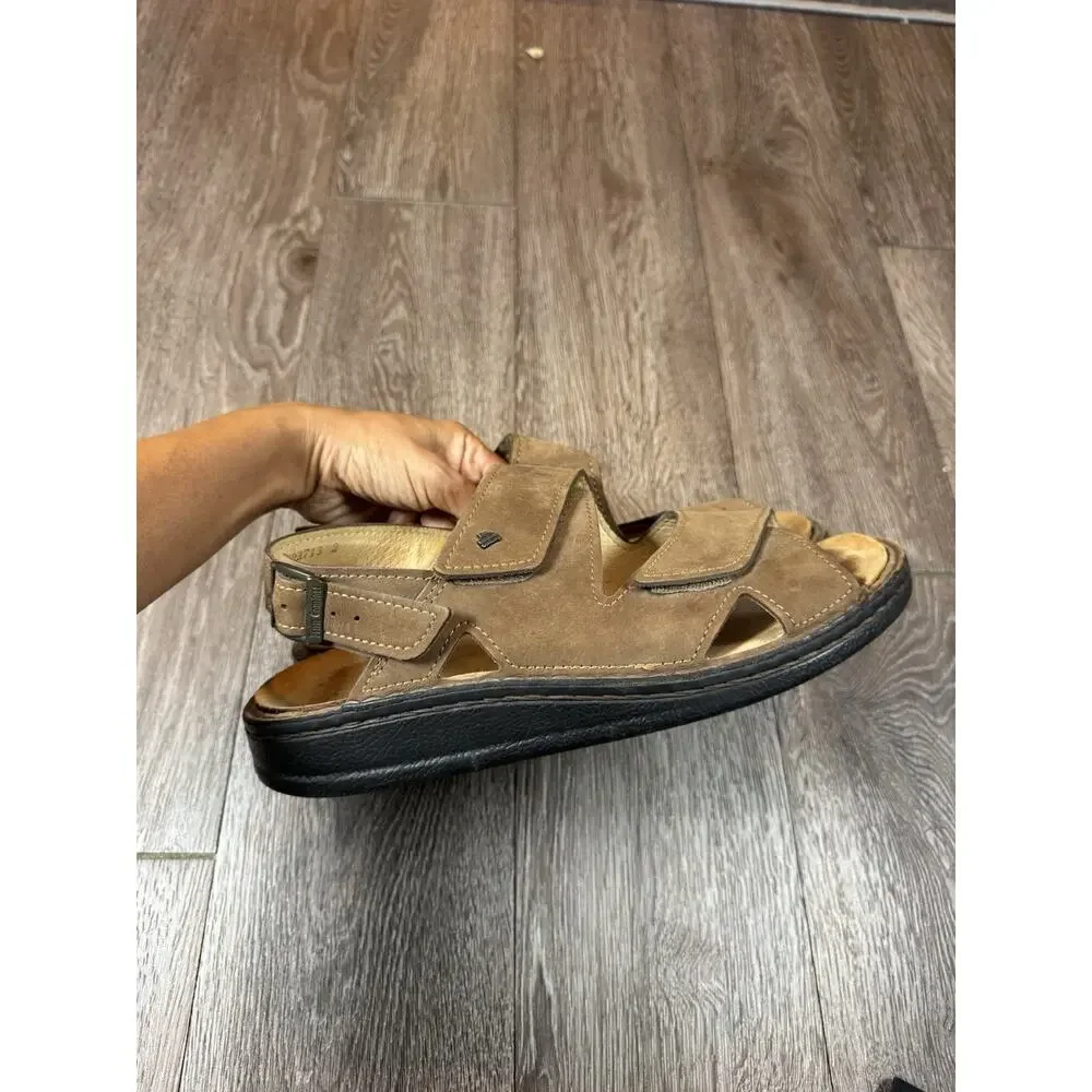 Finn Comfort Mens Size Eu 42 US 9.5 Toro Brown Strap Sandals
